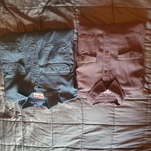 Womens button up shirts Carhartt & Wrangler